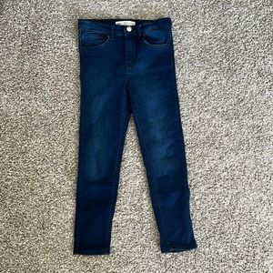 Girls Levi dark super skinny jeans